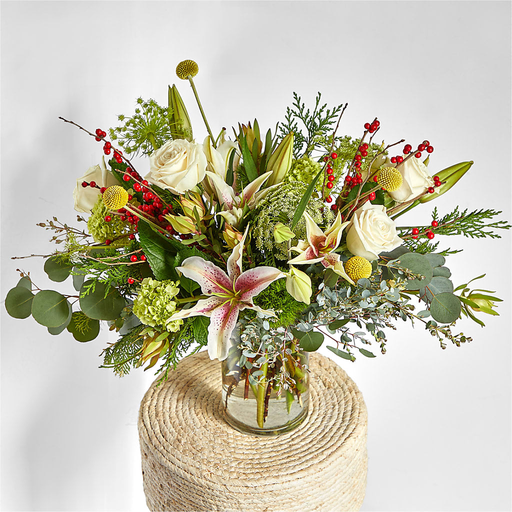 Berry & Bright Bouquet –  Village Bloom Florist, Folsom LA