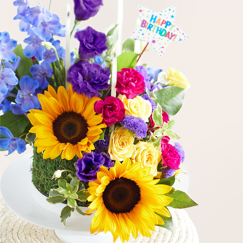 Star of the Day Floral Cake –  Village Bloom Florist, Folsom LA