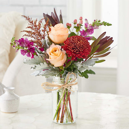Moody Hues Bouquet –  Village Bloom Florist, Folsom LA
