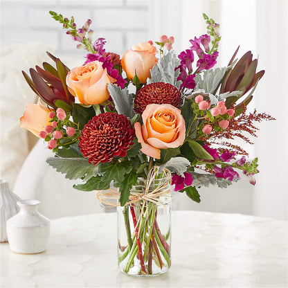 Moody Hues Bouquet –  Village Bloom Florist, Folsom LA