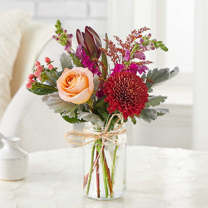 Moody Hues Bouquet –  Village Bloom Florist, Folsom LA