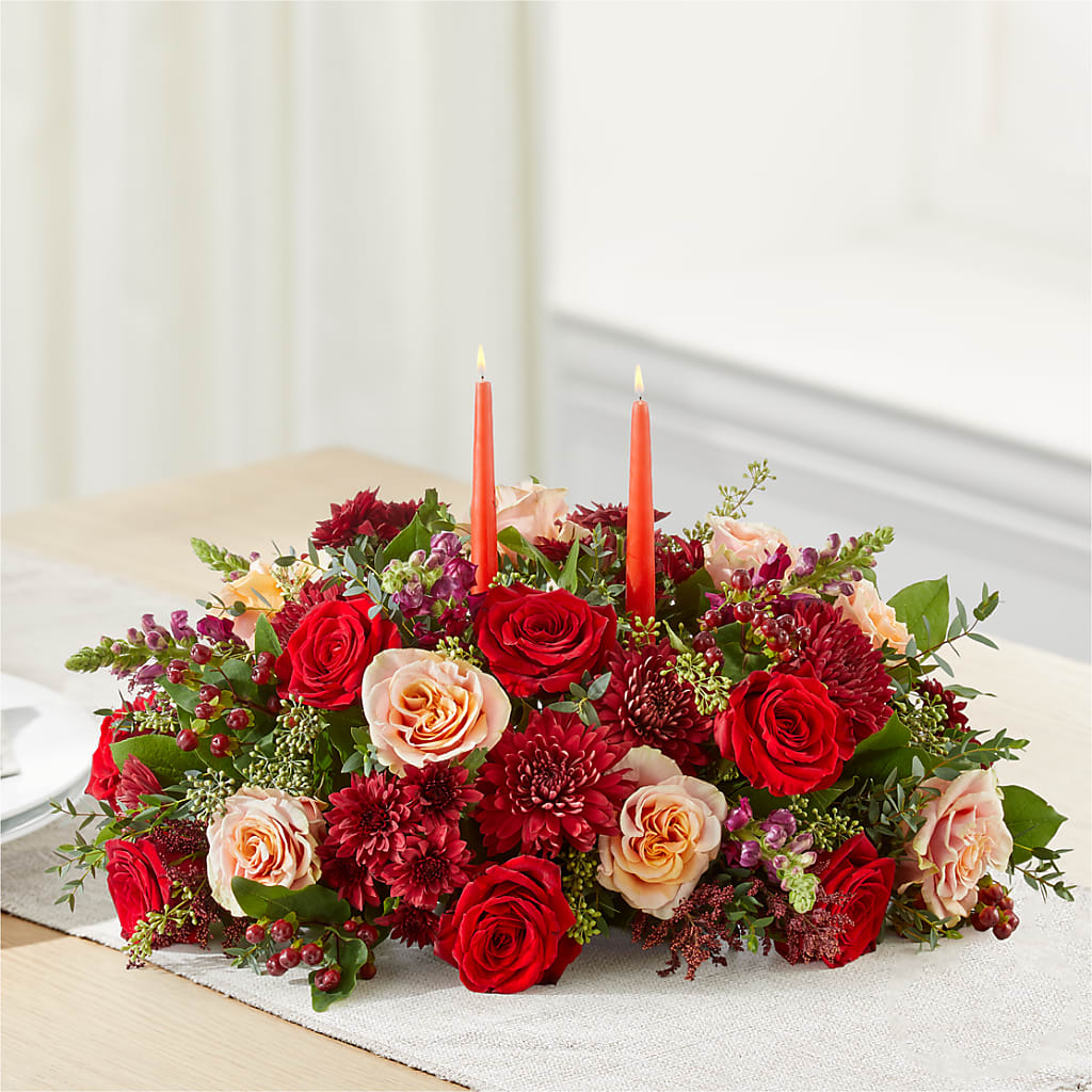 Most Thankful Centerpiece –  Village Bloom Florist, Folsom LA