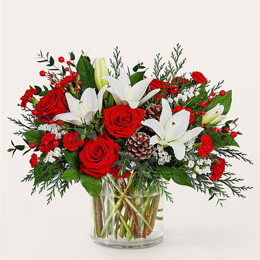 Best in Snow Bouquet –  Village Bloom Florist, Folsom LA