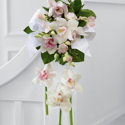 Perfect Entrance Pew Arrangement –  Village Bloom Florist, Folsom LA