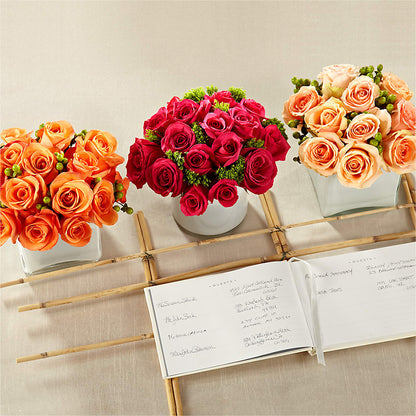 Dawn Rose Centerpiece –  Village Bloom Florist, Folsom LA