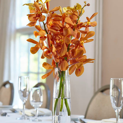 Orange Mokara Bud Vase –  Village Bloom Florist, Folsom LA